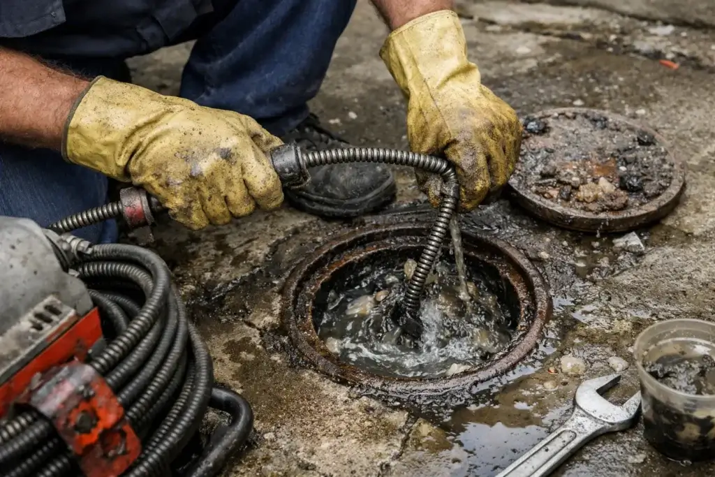 فتح المجاري المسدودة بالرياض