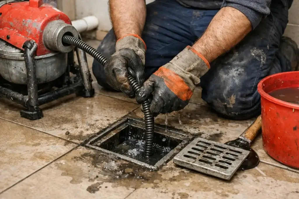 فتح مجاري الصرف الصحي بالرياض