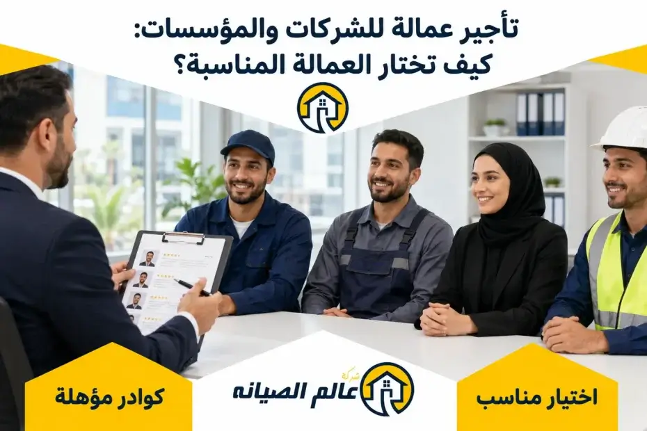 تأجير عمالة للشركات والمؤسسات